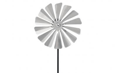 Blomus Windrad Viento Mühle, Edelstahl matt