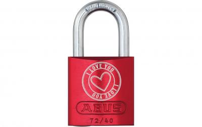 ABUS 72/40 rot LoveLock 5 Schrift