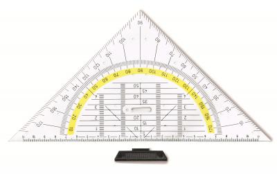 ARDA Geodreieck 25cm UNI 45°mit Griff