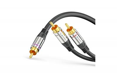 Sonero Cinch auf 2x Cinch Audio Kabel