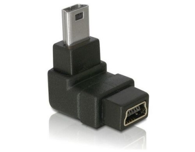 USB Adapter Mini-B zu Mini-B, 90° gewinkelt