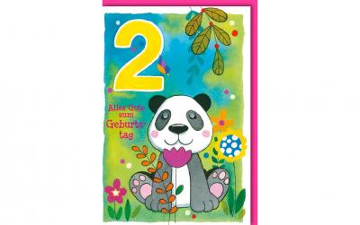 B+C Kindergeburtstagskarte Pandabär