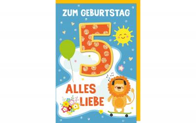 B+C Kindergeburtstagskarte Löwe