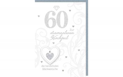 B+C Glückwunschkarte Hochzeitstag 60