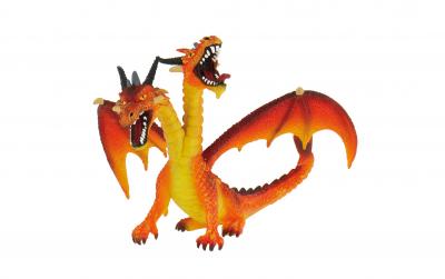 Drache mit 2 Köpfen, orange