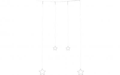 STT Lichterkette Angel Star Curtain S