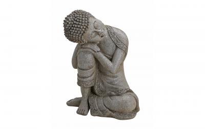 G. Wurm Buddha sitzend in Grau