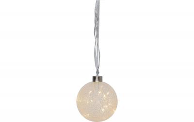 Star Trading Glasdekoration Glow Snow