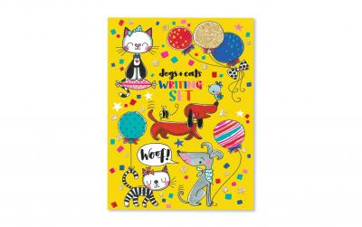 Rachel Ellen Briefpapierset Hunde u. Katzen