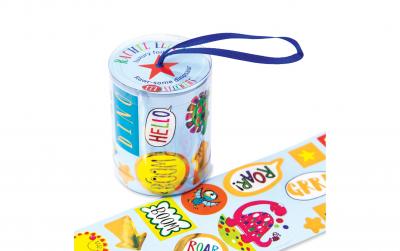 Rachel Ellen Sticker auf Rolle Dinosaurier