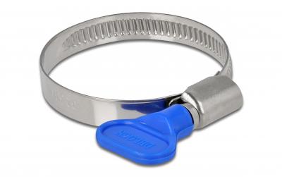 Delock Schlauchschellen, Blau, 10 Stück