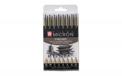 Sakura Fineliner Pigma Micron 8er Set