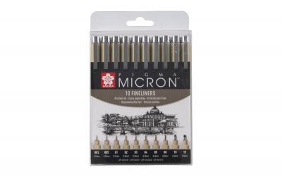 Sakura Fineliner Pigma Micron 10er Set