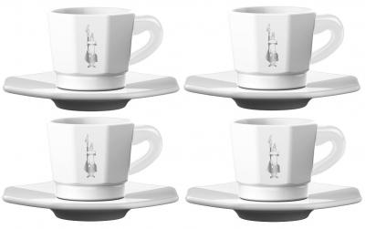 Bialetti Espressotasse 4er Set Weiss