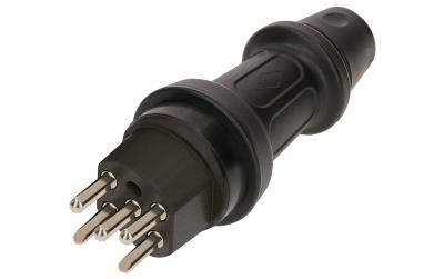 TH55 Stecker T25 IP55 440V, 16A, Schwarz