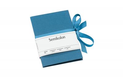 Semikolon Leporello Classico azzurro