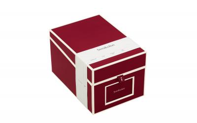 Fotobox burgundy 17.5x15.7x25.6cm