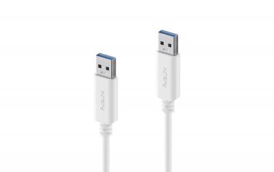 PureLink USB3.1 Gen2 USB-A-A, 0.5m, Weiss