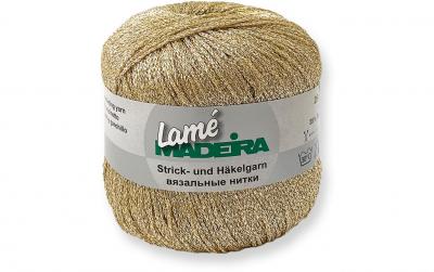 Madeira Häkel- und Strickgarn Lamé Gold/Bei