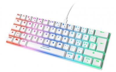 Deltaco TKL Gaming Keyboard mech RGB, white