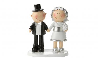 Hobbyfun Mini-Figur silberne Hochzeit