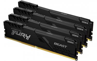 FURY Beast DDR4 128GB 4-Kit 3600MHz Black