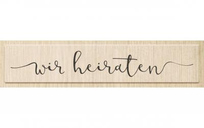 Heyda Motivstempel Wir Heiraten