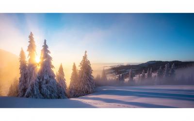 ABC Motivkarte Winterlandschaft