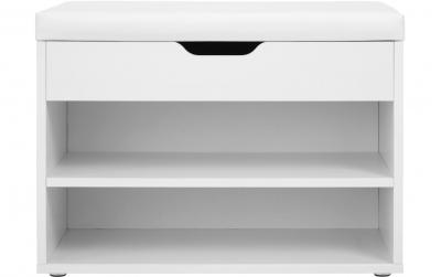 Vasagle Schuhschrank gepolster, Weiss,