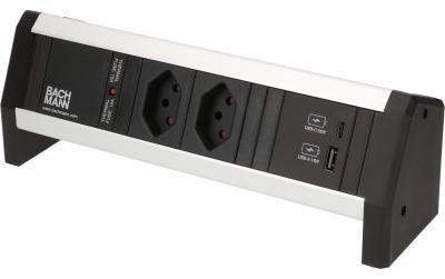 Bachmann Steckdosenleiste DESK 1, 2xT13,