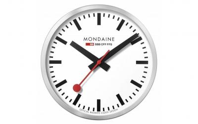 Mondaine Wanduhr Aluminium 40cm