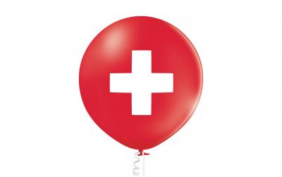 Belbal Ballon Gross Schweiz, rot