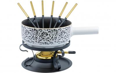 Kadastar Käsefondue-Set Floral Ø 22 cm