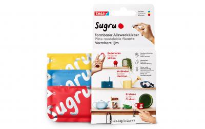 tesa Sugru 3 rot/blau/gelb