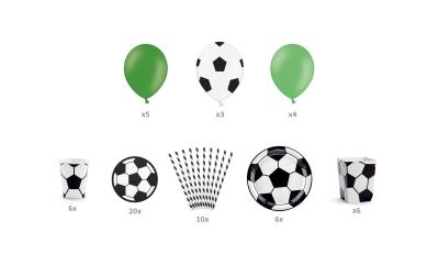 Partydeco Decorations Set Football