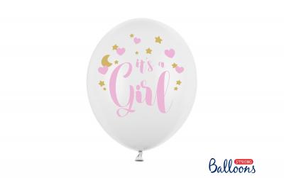 Partydeco Ballons Its a girl, weiss/pink
