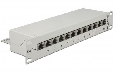 12-Port 10 Patchpanel Cat.6A