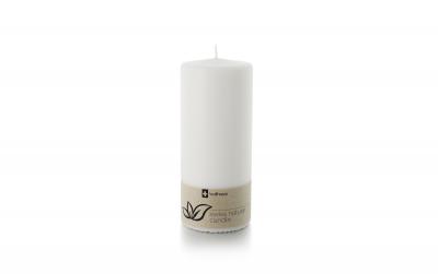 balthasar Zylinderkerze Swiss Natural weiss