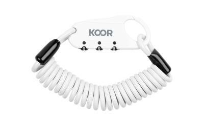 KOOR LOCK bike Kabelschloss weiss