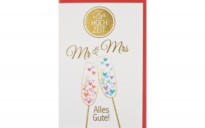 ABC Hochzeitskarte MR & MRS