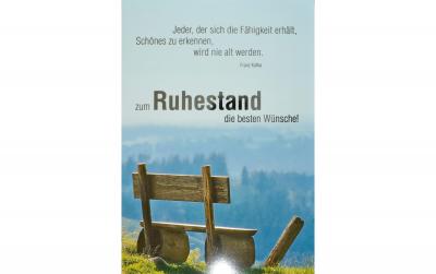 ABC Glückwunschkarte zum Ruhestand