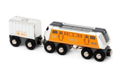 Brio Grosse Frachtlok m. Waggon