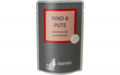 Escapure Cat Nassfutter Pouch Rind & Pute