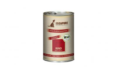 Escapure Nassfutter BIO Rinder Gulasch 400g