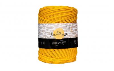 lalana Wolle Macrame rope gelb