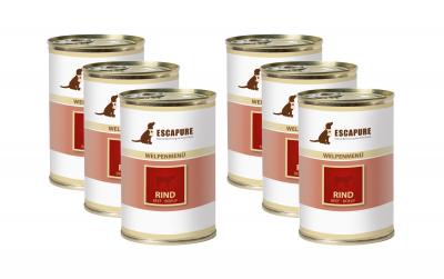 Escapure Nassfutter Welpen Rind Kit