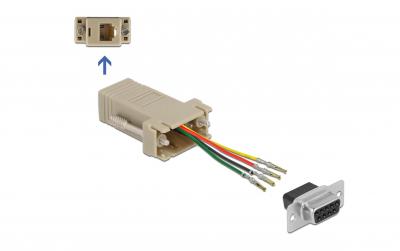 Delock Adapter D-Sub 9-Pin, Montagesatz