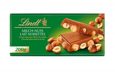 Lindt Tafelschokolade Milch Nuss