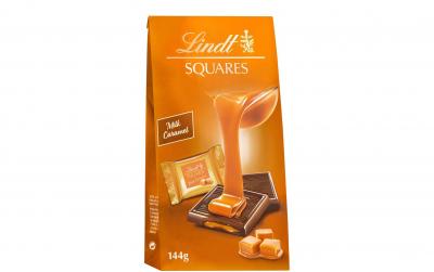 Lindt SQUARES Pralinés Milch Caramel