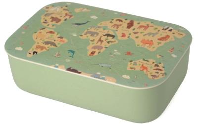 bioloco classic lunchbox - animal map